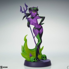 Original Artist Series Statue Devil Girl (Purple and Green Variant) 30 cm | Sideshow Collectibles