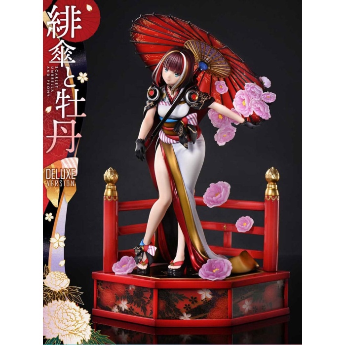 Original Illustration by Fuzichoco Prisma Wing PVC Statue 1/7 Scarlet Umbrella And Peony Deluxe Version 32 cm Prime 1 Studio Product