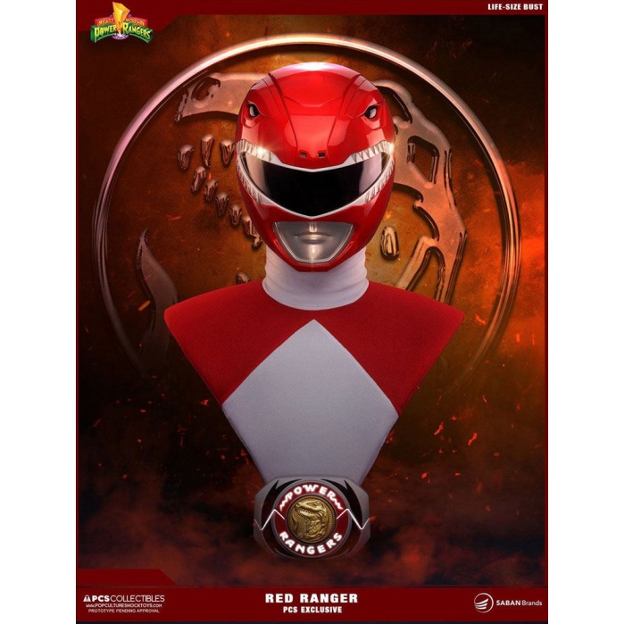 Power Rangers Bust 1/1 Red Ranger PCS Exclusive Pop Culture Shock Product