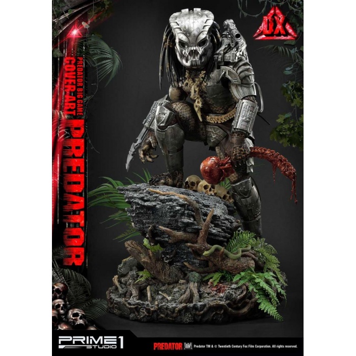 Predator Statue Big Game Cover Art Predator Deluxe Version 72 cm Prime 1 Studio Product