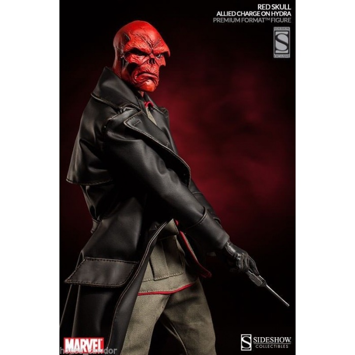 Red Skull Allied Charge on Hydra Premium Format Figure Exclusive Sideshow Collectibles Product