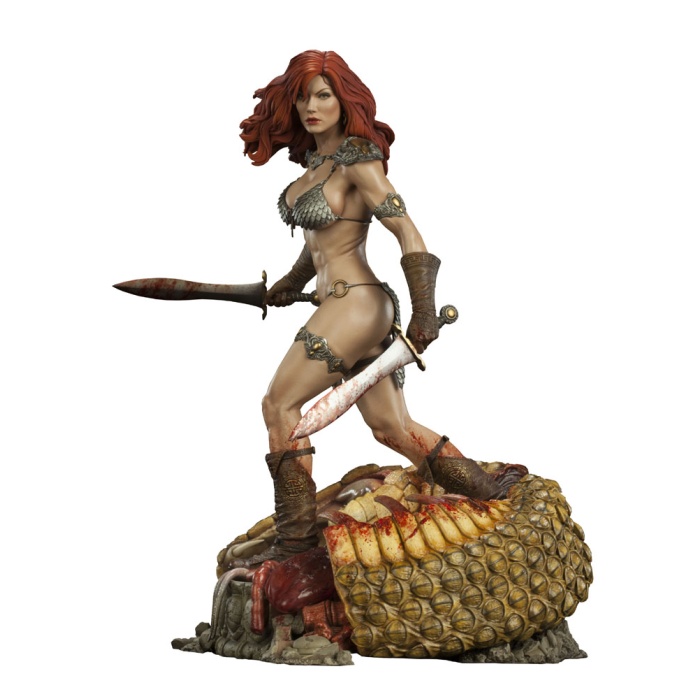 Red Sonja She-Devil with a Sword with custom made cape Sideshow Collectibles Product