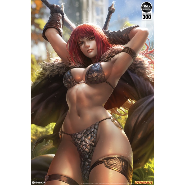 Red Sonja Unframed Art Print Sideshow Collectibles Product
