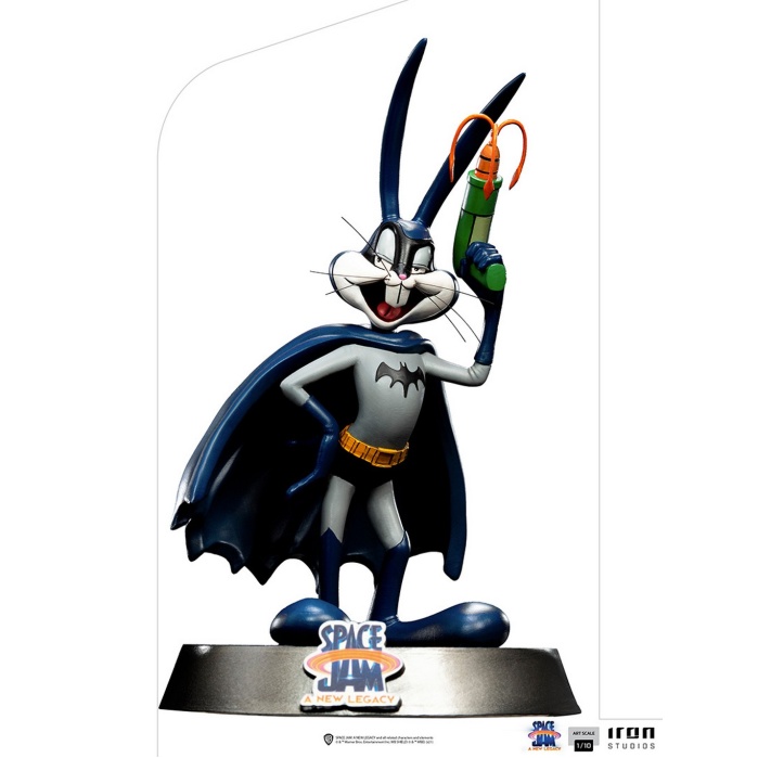 Space Jam: A New Legacy - Bugs Bunny Batman 1:10 Scale Statue Iron Studios Product