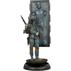 Star Wars: Boba Fett and Han Solo in Carbonite Premium 1:4 Scale Statue | Sideshow Collectibles