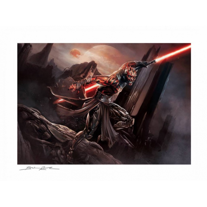 Star Wars: Darth Maul Savage Rage Mythos Unframed Art Print Sideshow Collectibles Product