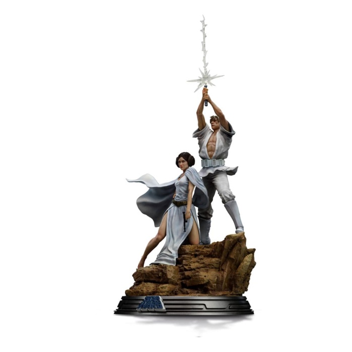 Star Wars Deluxe Art Scale Statue 1/10 Luke and Leia 41 cm Iron Studios Product