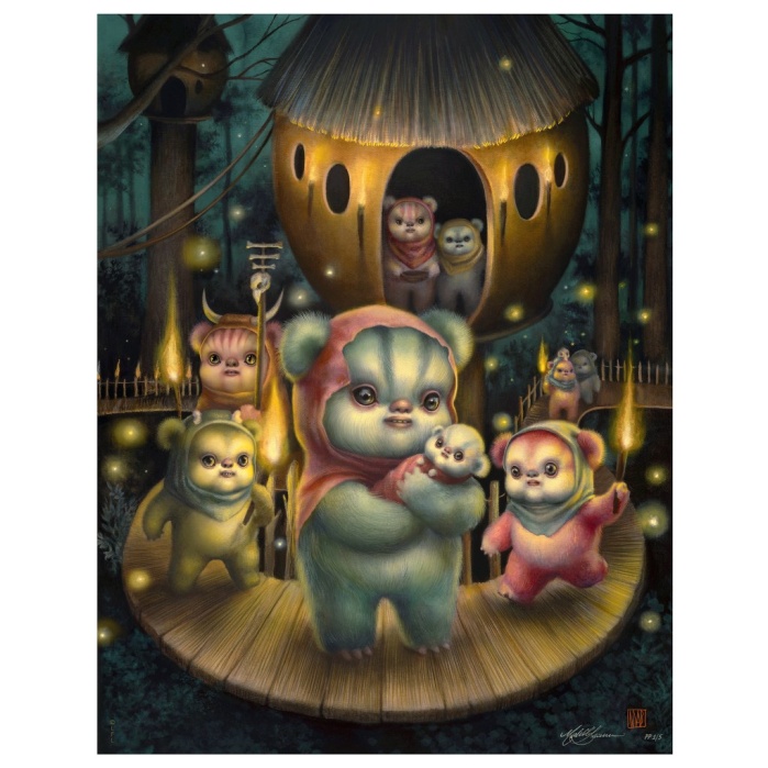 Star Wars: It Takes an Ewok Village Unframed Art Print by Mab Graves Sideshow Collectibles Product