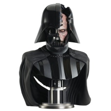 Star Wars: Legends in 3D - Obi-Wan Kenobi - Darth Vader Damaged Helmet 1:2 Scale Bust | Diamond Select Toys