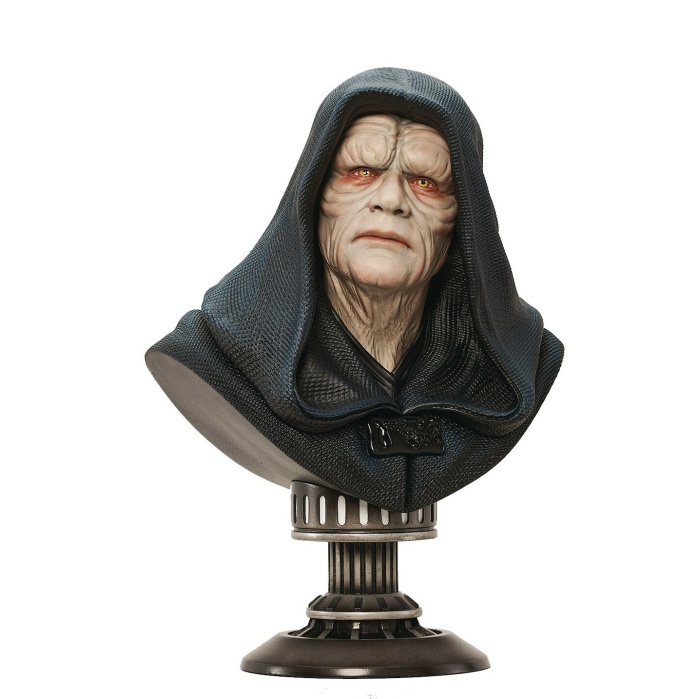 Star Wars: Legends In 3D - Rotj Emperor Palpatine 1:2 Scale Bust Gentle Giant Studios Product