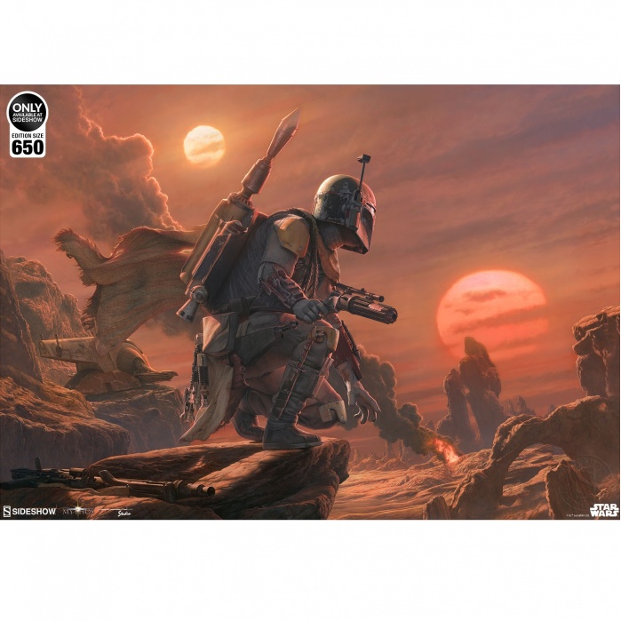 Star Wars: Mythos - Boba Fett: Dead or Alive Unframed Art Print Sideshow Collectibles Product