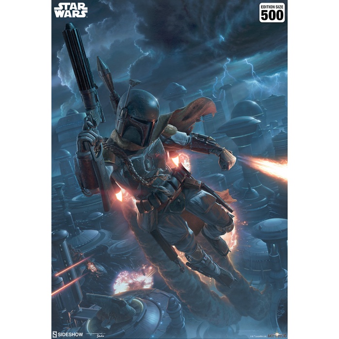 Star Wars: Mythos - The Mercenary Unframed Art Print Sideshow Collectibles Product