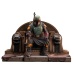 Star Wars: Premier Collection - Mandalorian Boba Fett On Throne Statue Gentle Giant Studios Product