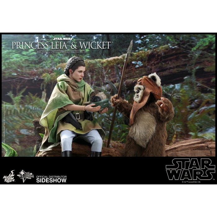 Star Wars: Return of the Jedi - Princess Leia and Wicket 1:6 Scale Set Hot Toys Product
