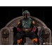 Star Wars: The Mandalorian - Deluxe Boba Fett on Throne 1:10 Scale Statue Iron Studios Product