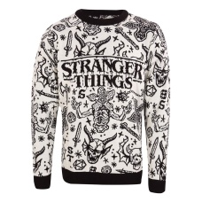 Stranger Things Sweatshirt Christmas Jumper Collage - Heroes.Inc (EU)