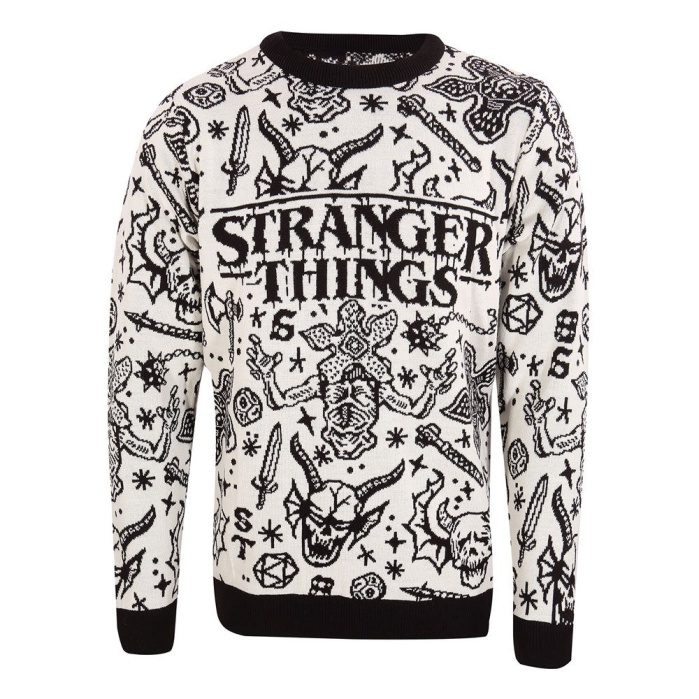 Stranger Things Sweatshirt Christmas Jumper Collage Heroes.Inc Product