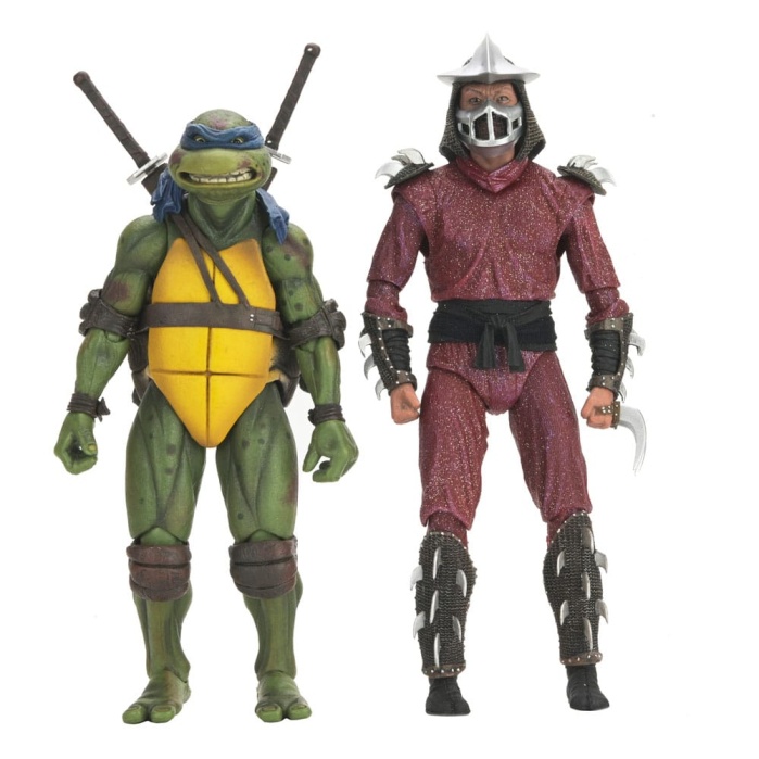 Teenage Mutant Ninja Turtles (1990 Movie) Action Figure Roof Top Battle Shredder vs Leo 18 cm NECA Product