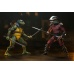 Teenage Mutant Ninja Turtles (1990 Movie) Action Figure Roof Top Battle Shredder vs Leo 18 cm NECA Product