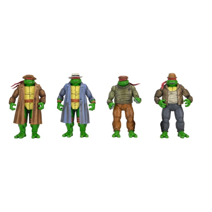 Teenage Mutant Ninja Turtles Action Figure 4 Pack Gangster Turtles 18 cm NECA Product