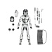 Teenage Mutant Ninja Turtles Action Figure Casey Jones Black & White 18 cm NECA Product