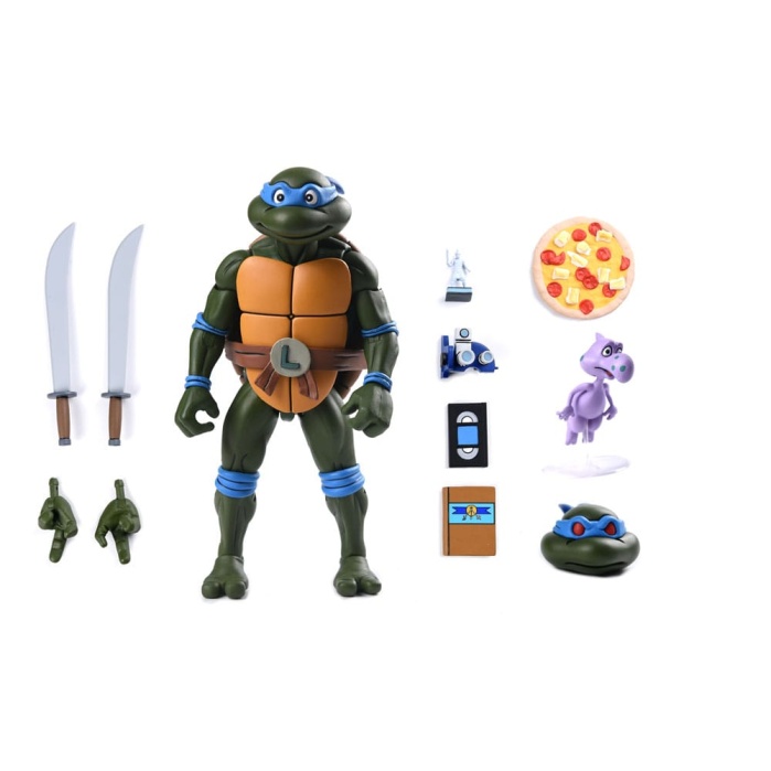 Teenage Mutant Ninja Turtles (Cartoon) Action Figure Ultimate Leonardo VHS 18 cm NECA Product