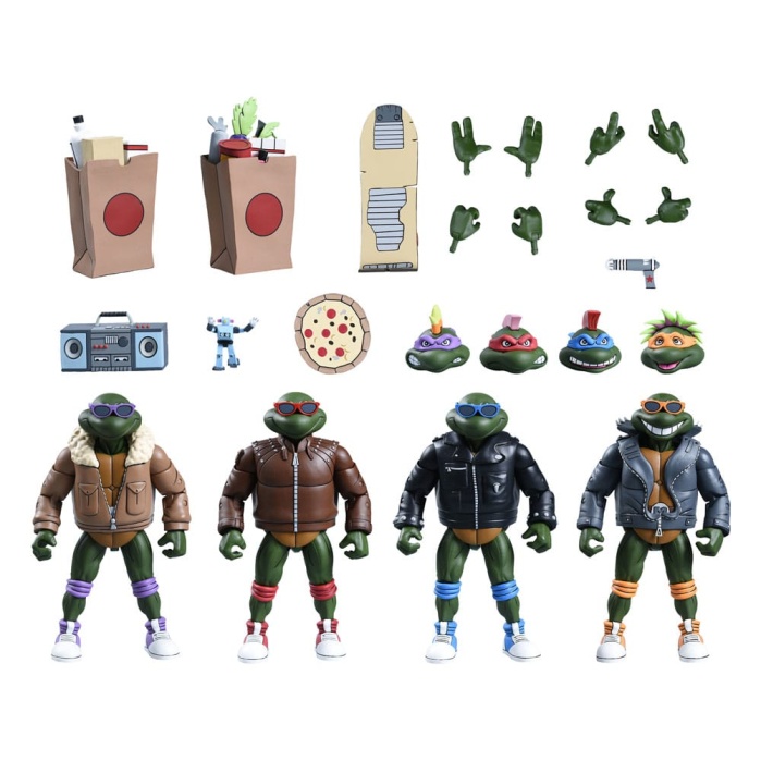 Teenage Mutant Ninja Turtles (Cartoon) Action Figures 4-Pack Punk Turtles 18 cm NECA Product