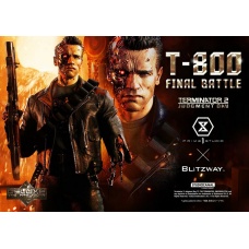 Terminator 2: Judgment Day - T-800 Final Battle Deluxe Version 1:3 Scale Statue | Prime 1 Studio