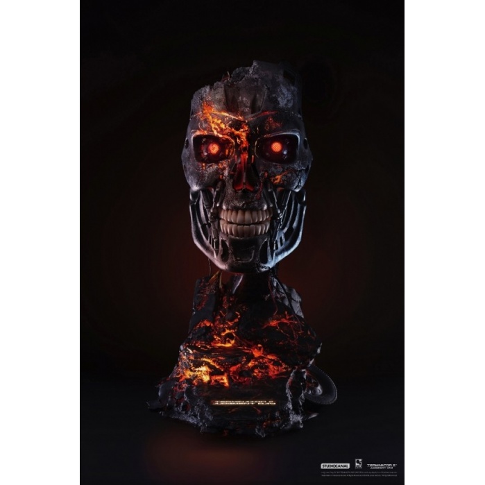 Terminator 2: T-800 Battle Damaged 1:1 Scale Art Mask Statue Pure Arts Product