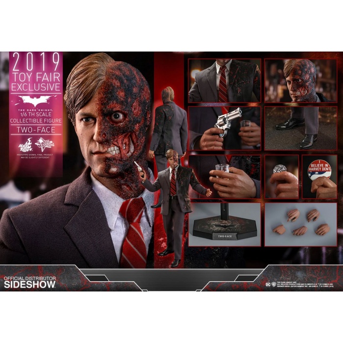 The Dark Knight Movie Masterpiece Action Figure 1/6 Two-Face 2019 Toy Fair Exclusive Hot Toys Product