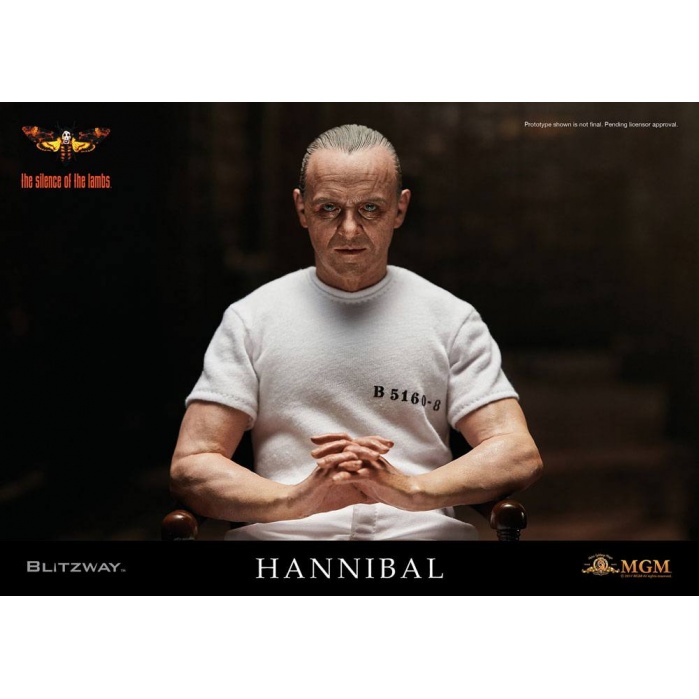 The Silence of the Lambs Figure Hannibal Lecter Prison Uniform Blitzway Product