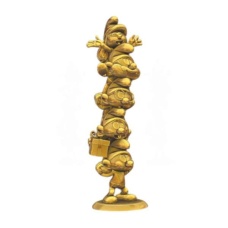 The Smurfs Resin Statue Smurfs Column Gold Limited Edition 50 cm - COLLECTOYS (NL)