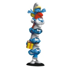 The Smurfs Resin Statue Smurfs Column Polychrome Edition 50 cm | COLLECTOYS