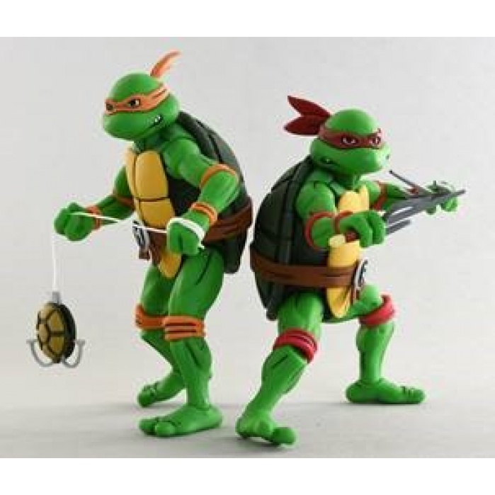 TMNT: Michelangelo and Raphael 7 inch Action Figure 2-Pack NECA Product