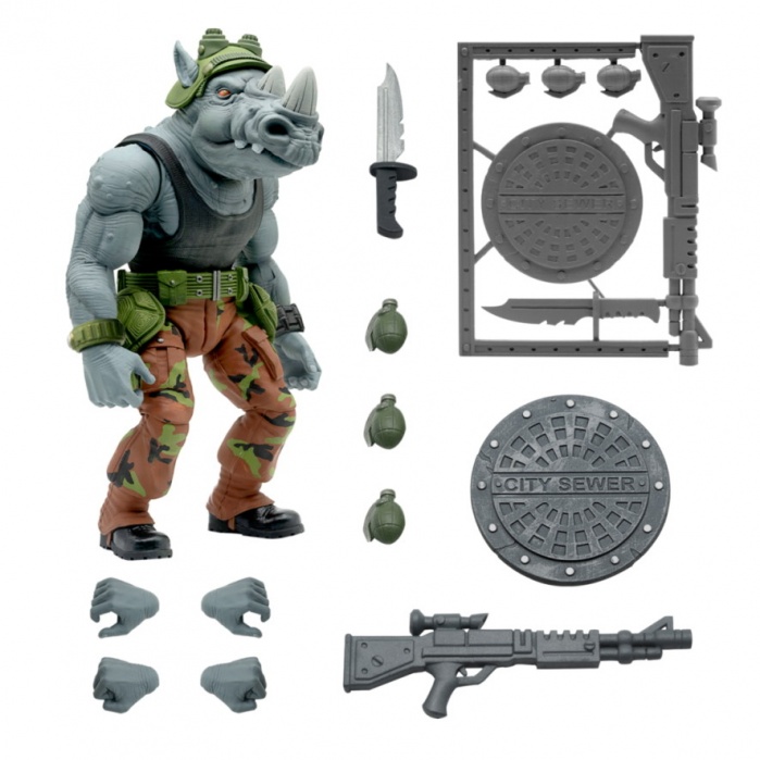 TMNT: Ultimates Wave 3 - Rocksteady 8 inch Action Figure Super7 Product
