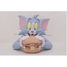Tom and Jerry: Exclusive Tom and Jerry Burger Vinyl Bust Lagoon Blue Version | Soap Studio