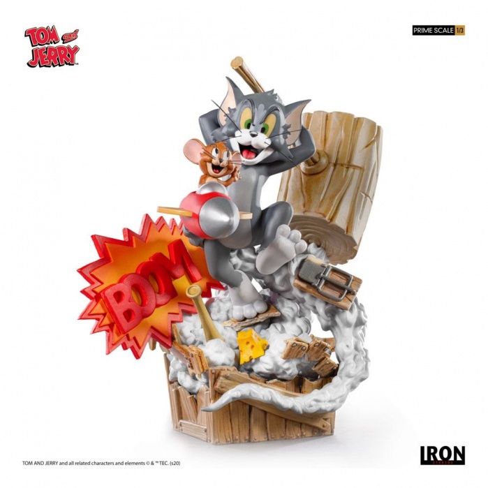 Tom  and  Jerry Prime Scale Statue Iron Studios Product