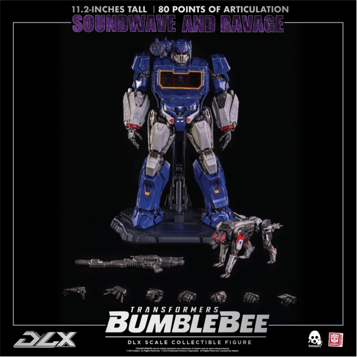 Transformers: Bumblebee Movie - Soundwave and Ravage Figures threeA Product