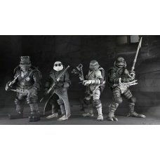 Universal Monsters x Teenage Mutant Ninja Turtles Action Figures 4-Pack Turtles Black & White 18 cm - NECA (NL)