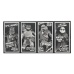 Universal Monsters x Teenage Mutant Ninja Turtles Action Figures 4-Pack Turtles Black & White 18 cm NECA Product