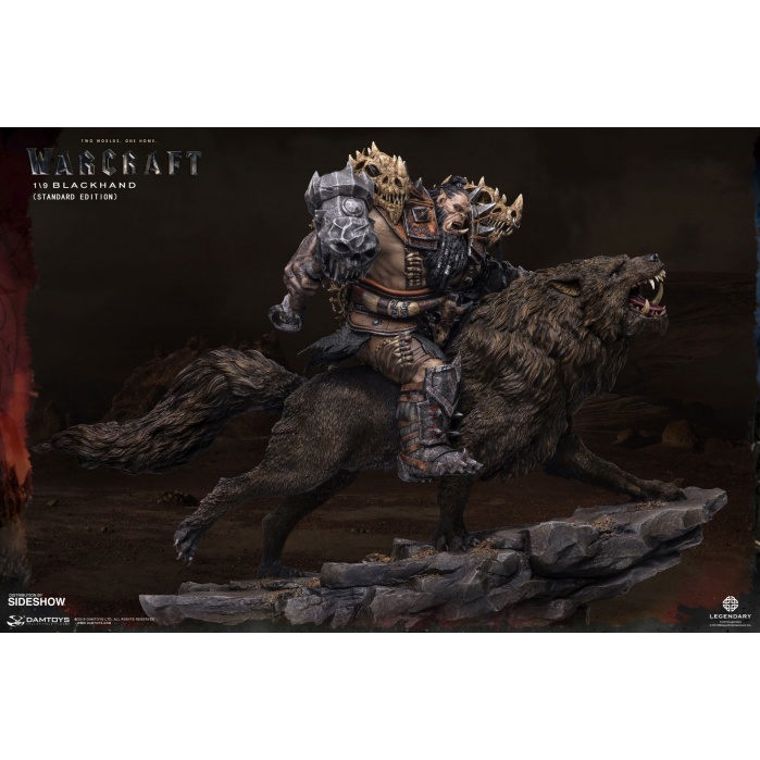 Warcraft Movie: Blackhand Riding Wolf 1:9 Scale Statue Sideshow Collectibles Product
